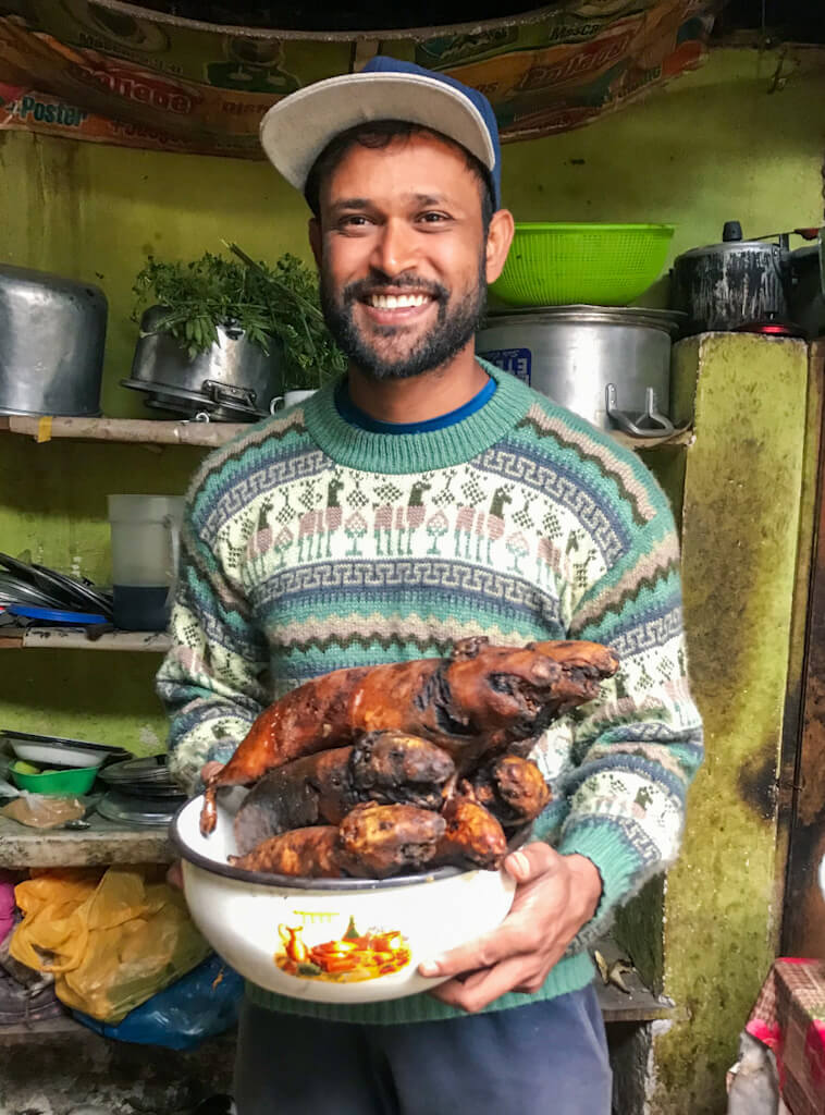 Cuys (Guinea pigs) are prepared on special occasions | Kachi Ccata, Peru